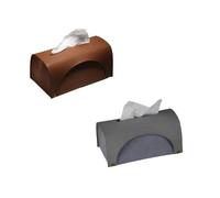 Porta pañuelos Cubierta de Caja pañuelos, Soporte Rectangular Esmerilado, Organizador Papel, Almacenamiento Estética de Oficina(Mixed Color 2)