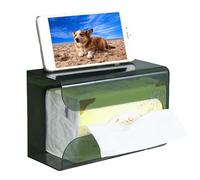 Porta pañuelos - de pañuelos Transparente montada en la Pared | Accesorios limpios | Dispensador de Pared | de Toalla de Papel Adhesiva para baño, Cocina, baño, Dormitorio, Sala de Estar