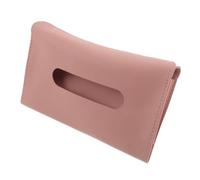 Porta Pañuelos de Piel Sintética Rosa Clip para Visera Solar Moderno | Organizador para Toallas de Papel, Diseño Minimalista y Contemporáneo, Adecuado para Conductores y Familias