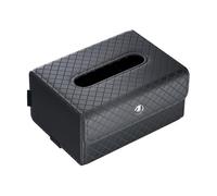 Porta Pañuelos para Automóvil: De Cuero Sintético, Organizador Rectangular, Diseño Conveniente con Función De Fácil Acceso | Ideal para Viajes Familiares Viajes Diarios por Carretera El Interior
