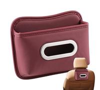 Porta pañuelos para automóvil - Organizador Adhesivo de Cuero de 18,9x4,5x15,1 cm, para Guardar servilletas | Consola del reposabrazos del Respaldo Asiento Soporte para Visera para SUV, Cami