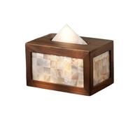 porta pañuelos Retro hogar oficina rectangular papel de seda titular caja cubierta servilletero estilo chino caja de pañuelos dispensador for encimeras dispensador de servilletas(Multi-colored)