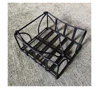 porta pañuelos Servilletero Soporte de papel de seda de metal Caja de papel de la hoja Caja de papel de la servilleta del hotel Estante de papel de toalla porta caja de pañuelos(S 12x12cm)