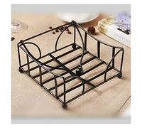 porta pañuelos Servilletero Soporte de papel de seda de metal Caja de papel de la hoja Caja de papel de la servilleta del hotel Estante de papel de toalla porta caja de pañuelos(M 14x14cm)