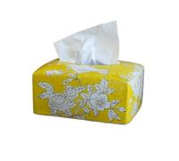 porta pañuelos Soporte for caja de pañuelos de estilo chino Dispensador de caja de pañuelos de cerámica for servilletas de pañuelos faciales Sábanas for secadora Perfecto for encimeras de escritorios