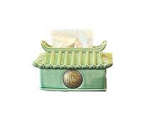 porta pañuelos Soporte for caja de pañuelos, soporte de papel de resina for el hogar, soporte de papel de seda chino for baño, sala de estar, dormitorio, tocador, oficina, decoración del hogar dispens