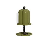 porta pañuelos Soporte for caja de papel de seda Vintage, caja de cubierta de pañuelos for el hogar con bandeja de baratija inferior, caja de papel en rollo for mesa de centro dispensador de servillet