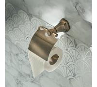 Porta Papel Higiénico en Estilo Art Deco - Bronce Cepillado - Earlham