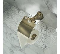 Porta Papel Higiénico en Estilo Art Deco - Latón Cepillado - Earlham