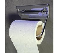 Porta Papel Higiénico Estándar Sin Tapa Metal Cromado 450104 "ProductoEconomía"