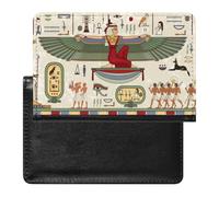 Porta Pasaporte Novedad Delgado Antiguo Egipto Unisex Adulto, Funda Cartera Travel Essentials, Funda Portátil para Pasaporte y Tarjeta de Vacunas, para Mujeres Hombres ( Color : A11 , Size : 14.7x9.8