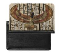 Porta Pasaporte Novedad Delgado Antiguo Egipto Unisex Adulto, Funda Cartera Travel Essentials, Funda Portátil para Pasaporte y Tarjeta de Vacunas, para Mujeres Hombres ( Color : A9 , Size : 14.7x9.8 c