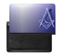 Porta Pasaportes Impermeable de Masónico para Mujeres Hombres, Duraderas Cuero de PU Porta, Funda Pasaporte Delgado para Pasaporte, Tarjeta de Crédito, Tarjeta Médica ( Color : A23 , Size : 14.7x9.8 c