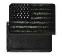 Porta Pasaportes Impermeable Multifunción Bandera Vintage Americana, Funda Pasaporte Portátil Delgada para Pasaporte, para DNI, Tarjeta de Crédito, Tarjeta de Vacunas ( Color : A14 , Size : 14.7x9.8 c