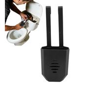 Porta Pastillas depósito WC, Soporte dispensador Limpieza ABS colgado, prolonga la Vida de Las tabletas y previene la contaminación del depósito, Organizador de baño, 19,7 x 7,2 cm, Negro/