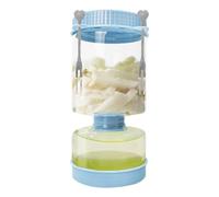 Porta pepinillos con colador,Tarros de pepinillos con tapas | Tarro de almacenamiento hermético para encurtidos - Contenedor de almacenamiento de tarros de decapado de vidrio, separador de jugo de pep