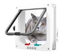 Porta per Gatti e Cani,Porta Schermo per Animali Domestici,Gattaiola per Gatti,Gattaiola per Gatti,Gattaiola Porta Basculante,Gattaiola con 4 Impostazioni,Chatiere para Gatos y Gata revolucionaria