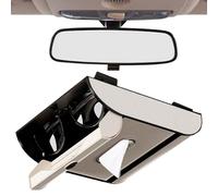 Porta per Visiera Auto | Porta Occhiali Da Sole per Veicolo,Organizzatore Da Viaggio Autista SUV Camión Roullete Bagagliaio Sedile Posteriore Borse Portafogli Salviettine Umide Carte