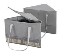 porta perchas triangular, contenedor plegable de alta capacidad que ahorra espacio, organizador para perchas triangulares | Para armario, lavandería, casa, dormitorio de salón