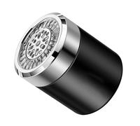 Porta Perfume para Coche de Aromaterapia Sólido, Decorativo, Negro | Abs y Vidrio, Diseño Portátil y Elegante, Uso en Automóvil y Escritorio, sin Derrames ni Desorden
