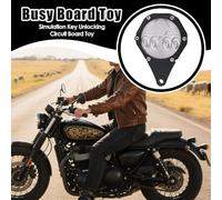 Porta Permiso De Impuesto Para Moto | Placa Hexagonal Para Permiso De Circulación | Soporte De Aluminio Con Llave Para Colgar Tarjetas Y Etiquetas En Scooter O Moto