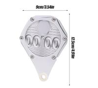 Porta Permiso De Impuesto para Motocicleta | Soporte Hexagonal para Placas De Matrícula,Soporte De Aluminio Impermeable con Llave para Scooter Ciclomotor ATV