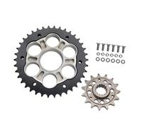 Porta piñón delantero y trasero compatible con 1103 Panigale V4 V4S 18-24 V4SP 1199 Panigale R Superleggeria 1103 Streetfighter V4 V4S(41T 16TsilverCarrier)