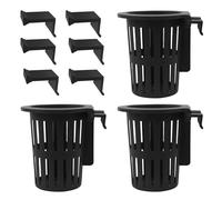 Porta 'Planta de Acuario - Clear Acrilic Aquarium Plant Holder | Decoraciones acuáticas flotantes | Acuático portátil con ganchos y ventosos para el cultivo acuapónica hidroponia