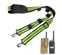 Porta Radios,Correa Portátil Reflectante Ajustable para Radios | Equipamiento Deportivo para Comunicación Caza Exteriores | Cinturón Teléfono Linterna Altavoz para Bombero