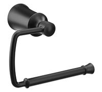 Porta rollo de papel higi nico de un solo poste Dartmoor de Moen YB2108BL, color negro mate