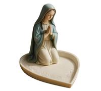 Porta-Rosario De La Virgen María - Porta-Rosario Católico Vintage Para Rosarios | Expositor De Joyas De La Virgen María En Oración Para Escritorio, Estantería, Mesita De Noche, Sala De Estar (B)