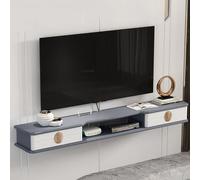 porta scarpe in ratán armadietto sottile per corridoio credenza alta e stretta TV sospeso a parete centro intrattenimento rustico con 2 cassetti.