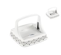 Porta Servilletas Horizontal Tosca Tortora Blanco 22x16x22 Cm Stefanplast