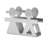 Porta Servilletas Vertical Con Patrones Huecos De Chicos Y Chicas, Metal Forjado, Diseño Estable Y Antioxidante - Decoración De Mesa, Fácil Limpieza, Ideal Para Cocina Y (Pago)