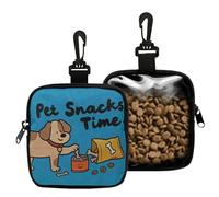 porta snack para perros | snack portátil para animales, bolsillo porta aperitivos para perros de talla pequeña, mediana y grande, cachorros, paseos al aire libre, viajes, vacaciones