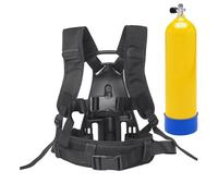 Porta tanques de oxígeno - Chaleco arnés para transporte cilíndrico | Mochila para tanques de buceo - Soporte de hombro portátil para viajes en tierra, barco, entrenamiento, piscina pública