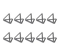 Porta tarjetas con foto y número de mesa, Soportes de Clip for fotos tarjeta número mesa triangular Metal, 10 Uds., varios tamaños multicolores(Mini Black)