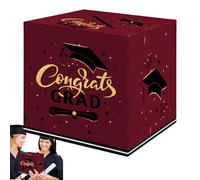 Porta tarjetas de graduación, caja para tarjetas de graduación,Caja electoral para sombrero de doctor - Caja de mensajes para la temporada de graduación, decoraciones de graduación 2025, para las