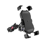 Porta Teléfono Bicicleta Soporte Para Teléfono De Motocicleta Cargador Inalámbrico Rápido Carga Rápida Por USB Para Espejo Para Celular Para Manillar Soporte Móvil Moto(M11A WirelessCharger)