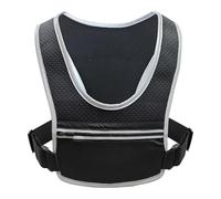 Porta telefono per gilet da corsa - Pack di gilet da jogging riflettente regolabile e leggero | Custodia per bottiglia d'acqua resistente all'acqua per jogging, camminare, esercizi e a