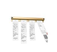 Porta-tickets para restaurantes, Tamaños múltiples adhesivos montados en la pared de aluminio del tenedor boleto orden restaurante(L 70 cm/27.5in)