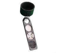 Porta tiza portátil 4 en 1 para billar con construcción de aluminio (negro)