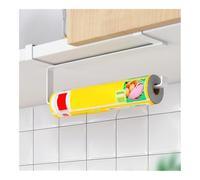 Porta Toallas de Papel Portarrollos de Cocina Debajo del Armario, toallero Papel montado en la Pared for, Porta Toallas for baño y Accesorio Cocina Práctico(Blanco)
