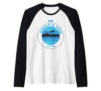Portaaviones USS Gerald R. Ford Camiseta Manga Raglan