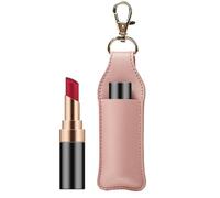 Portabálsamo labial - Llavero para bolsa de aceite labial, soporte para lápiz labial portátil | Hermosas hebillas de metal con lápiz labial de tubo cuadrado estándar, brillo de labios, llavero de pie,