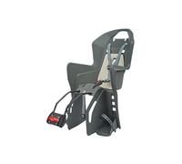 Portabebés asiento trasero Polisport para fijar en el cuadro Koolah gris con co