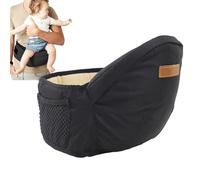 Portabebés con asiento de cadera, taburete de cintura para bebé, portabebés con bolsillos de malla, antideslizante, ajuste ajustable/cómodo, 25 x 18 x 17 cm, perfecto para paseos largos, viajes, bebés