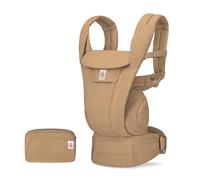 Portabebés Ergobaby Omni Deluxe todo en uno para recién nacidos desde el nacimiento hasta los 20 kg, ergonómico portabebés de algodón de 4 posiciones portabebés de espalda, Camel