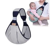 Portabebés, eslinga transpirable para bebés, envoltura ajustable para bebés, envoltura portabebés 3D con correas gruesas para los hombros para recién nacidos