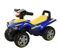 Portabebés HOMCOM Quad para niños de 18 a 36 meses. 60L x 31l x 42H cm con efectos de luz y sonido azul amarillo Azul